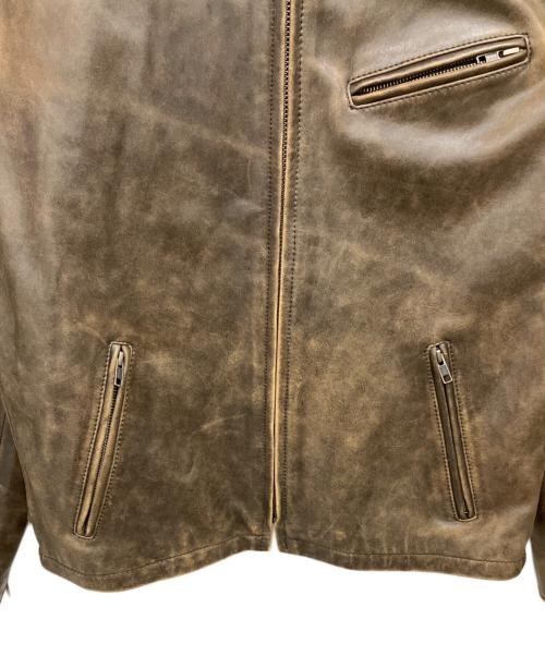 Liugoo Leathers（リューグーレザーズ）LIUGOO LEATHERS (リューグーレザーズ) レザージャケット ブラウン サイズ:3Lの古着・服飾アイテム
