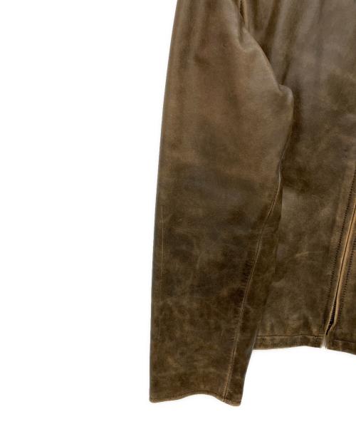 Liugoo Leathers（リューグーレザーズ）LIUGOO LEATHERS (リューグーレザーズ) レザージャケット ブラウン サイズ:3Lの古着・服飾アイテム