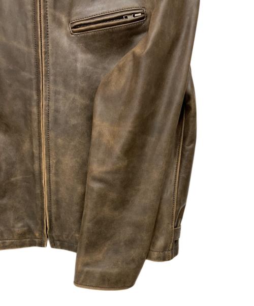 Liugoo Leathers（リューグーレザーズ）LIUGOO LEATHERS (リューグーレザーズ) レザージャケット ブラウン サイズ:3Lの古着・服飾アイテム