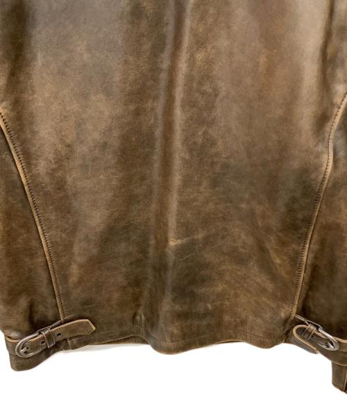 Liugoo Leathers（リューグーレザーズ）LIUGOO LEATHERS (リューグーレザーズ) レザージャケット ブラウン サイズ:3Lの古着・服飾アイテム