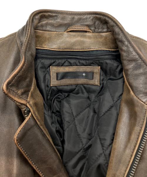 Liugoo Leathers（リューグーレザーズ）LIUGOO LEATHERS (リューグーレザーズ) レザージャケット ブラウン サイズ:3Lの古着・服飾アイテム