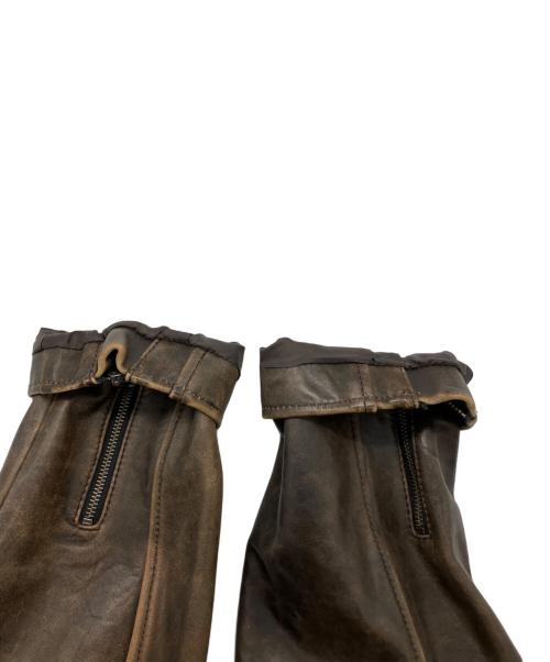 Liugoo Leathers（リューグーレザーズ）LIUGOO LEATHERS (リューグーレザーズ) レザージャケット ブラウン サイズ:3Lの古着・服飾アイテム