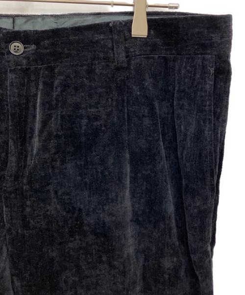 DOLCE & GABBANA（ドルチェ＆ガッバーナ）DOLCE & GABBANA (ドルチェ＆ガッバーナ) ベロアパンツ ネイビー サイズ:54の古着・服飾アイテム