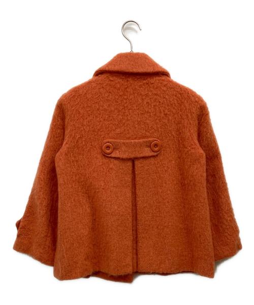 MAX&Co.（マックスアンドコー）MAX&Co. (マックスアンドコー) モヘアミックスショートコート オレンジ サイズ:36の古着・服飾アイテム
