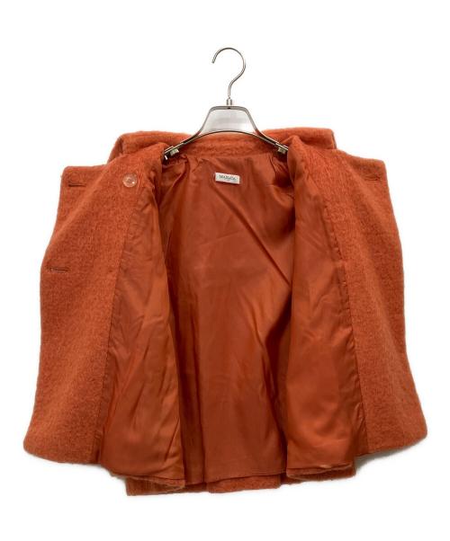 MAX&Co.（マックスアンドコー）MAX&Co. (マックスアンドコー) モヘアミックスショートコート オレンジ サイズ:36の古着・服飾アイテム
