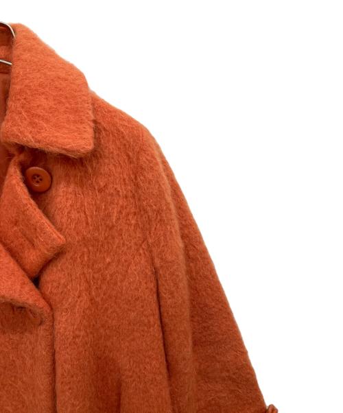 MAX&Co.（マックスアンドコー）MAX&Co. (マックスアンドコー) モヘアミックスショートコート オレンジ サイズ:36の古着・服飾アイテム
