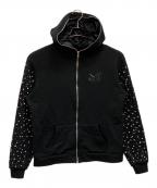 SECRETシークレット）の古着「SECRET StarLight ZipHoodie」｜ブラック