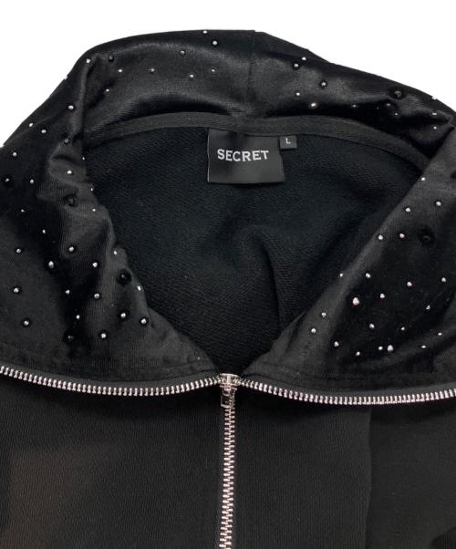 SECRET（シークレット）SECRET (シークレット) SECRET StarLight ZipHoodie ブラック サイズ:Lの古着・服飾アイテム