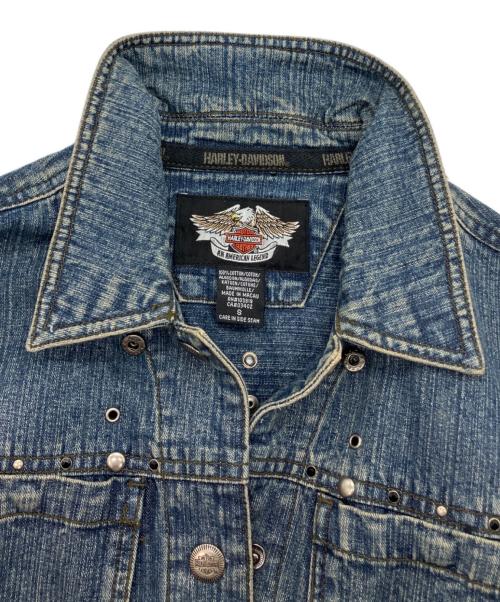 HARLEY-DAVIDSON（ハーレーダビッドソン）HARLEY-DAVIDSON (ハーレーダビッドソン) デニムジャケット インディゴ サイズ:Sの古着・服飾アイテム