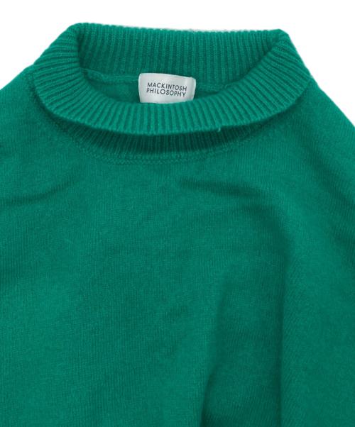 MACKINTOSH PHILOSOPHY（マッキントッシュ フィロソフィー）MACKINTOSH PHILOSOPHY (マッキントッシュ フィロソフィー) ウールカシミヤハイネックニット グリーン サイズ:SIZE 38の古着・服飾アイテム