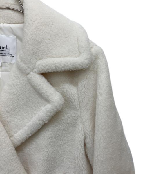 Mystrada（マイストラーダ）Mystrada (マイストラーダ) ボアショートコート ホワイト サイズ:SIZE 36の古着・服飾アイテム