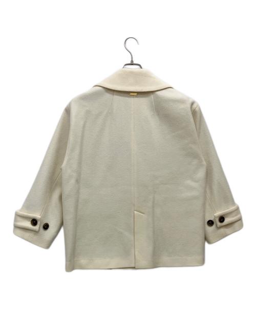 Mystrada（マイストラーダ）Mystrada (マイストラーダ) ウール ダブルブレスト コート ホワイト サイズ:SIZE 36の古着・服飾アイテム