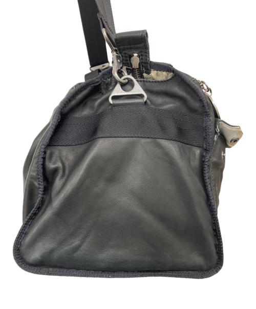 DIESEL（ディーゼル）DIESEL (ディーゼル) レザーボストンバッグ ブラックの古着・服飾アイテム