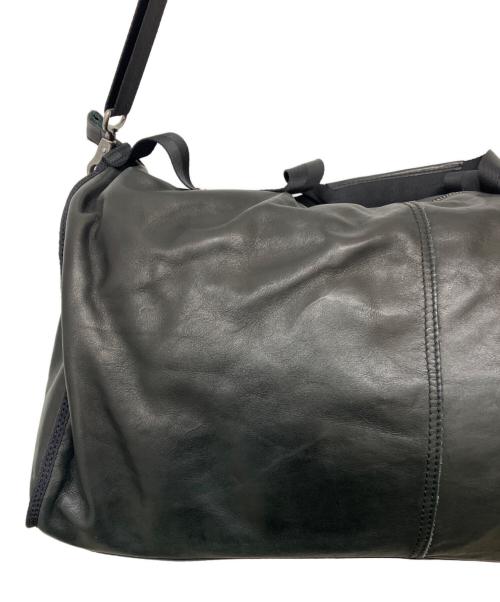 DIESEL（ディーゼル）DIESEL (ディーゼル) レザーボストンバッグ ブラックの古着・服飾アイテム