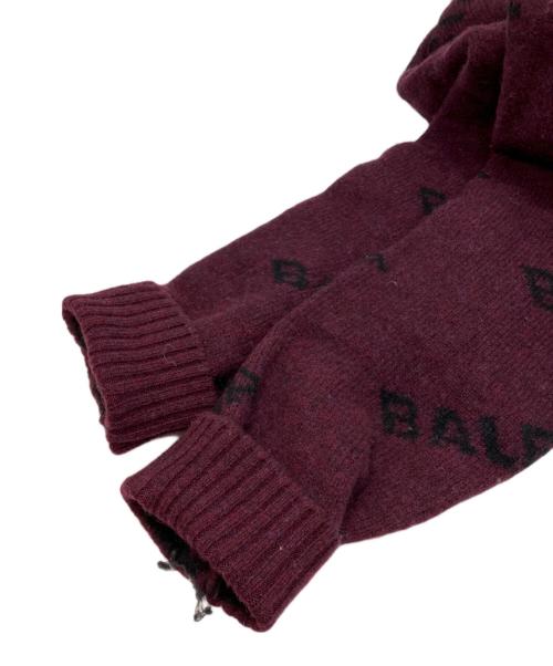 BALENCIAGA（バレンシアガ）BALENCIAGA (バレンシアガ) ALL OVER LOGO CREWNECK パープル サイズ:Sの古着・服飾アイテム