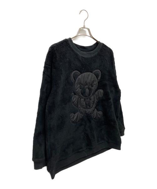 Hysteric Glamour（ヒステリックグラマー）Hysteric Glamour (ヒステリックグラマー) HYS BEAR刺繍 オーバーサイズスウェット ブラック サイズ:Freeの古着・服飾アイテム