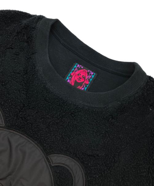 Hysteric Glamour（ヒステリックグラマー）Hysteric Glamour (ヒステリックグラマー) HYS BEAR刺繍 オーバーサイズスウェット ブラック サイズ:Freeの古着・服飾アイテム