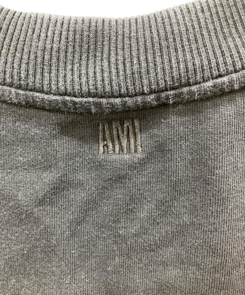 AMI PARIS（アミ パリス）AMI PARIS (アミ パリス) ハートロゴ刺繍 ロングスリーブTシャツ ブラック サイズ:Lの古着・服飾アイテム