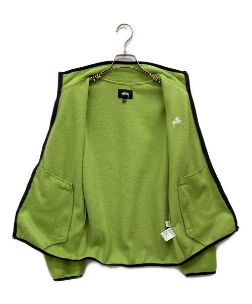 stussy（ステューシー）stussy (ステューシー) LUNA FLEECE FULL ZIP ライトグリーン サイズ:Sの古着・服飾アイテム