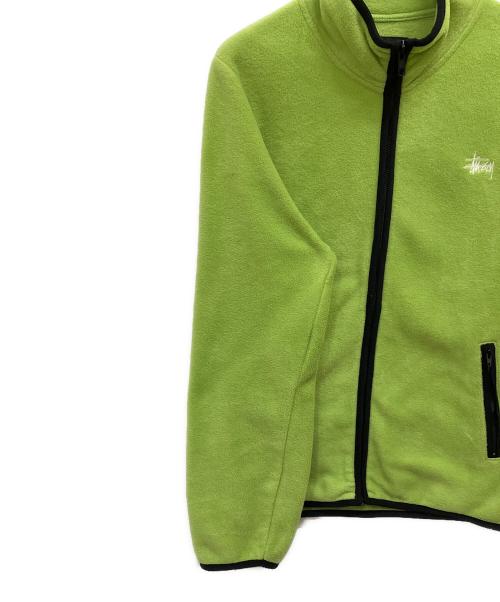 stussy（ステューシー）stussy (ステューシー) LUNA FLEECE FULL ZIP ライトグリーン サイズ:Sの古着・服飾アイテム