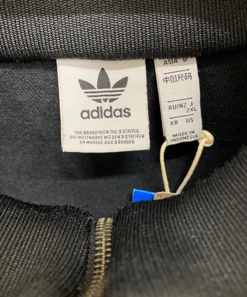 adidas（アディダス）adidas (アディダス) デニム トラックトップ ブラック サイズ:2XLの古着・服飾アイテム