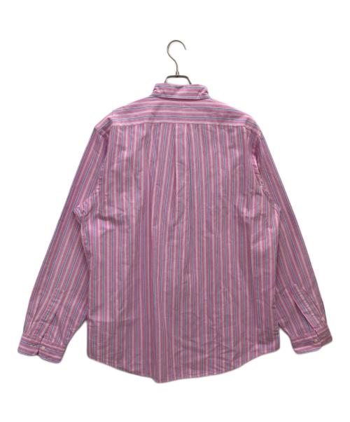POLO RALPH LAUREN（ポロ・ラルフローレン）POLO RALPH LAUREN (ポロ・ラルフローレン) ストライプシャツ ピンク サイズ:XLの古着・服飾アイテム