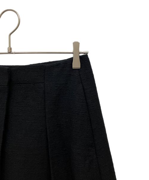 DRAWER（ドゥロワー）Drawer (ドゥロワー) ツイードフリンジラップスカート ブラック サイズ:40の古着・服飾アイテム