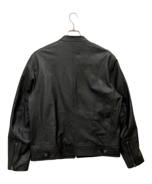 COACH（コーチ）COACH (コーチ) シングルレザージャケット ブラック サイズ:XLの古着・服飾アイテム