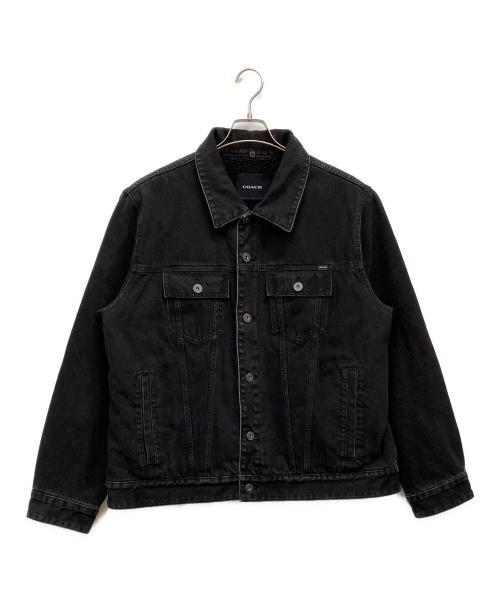 COACH（コーチ）COACH (コーチ) デニム ジャケット・シェルパ ライニング ブラック サイズ:XLの古着・服飾アイテム