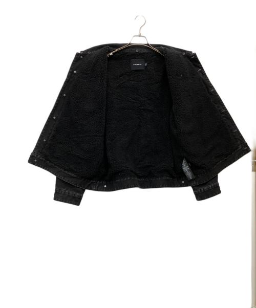 COACH（コーチ）COACH (コーチ) デニム ジャケット・シェルパ ライニング ブラック サイズ:XLの古着・服飾アイテム