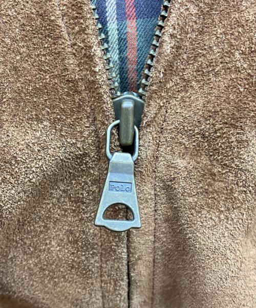POLO RALPH LAUREN（ポロ・ラルフローレン）POLO RALPH LAUREN (ポロ・ラルフローレン) 90s G9型スウェードスイングトップ ブラウン サイズ:Lの古着・服飾アイテム
