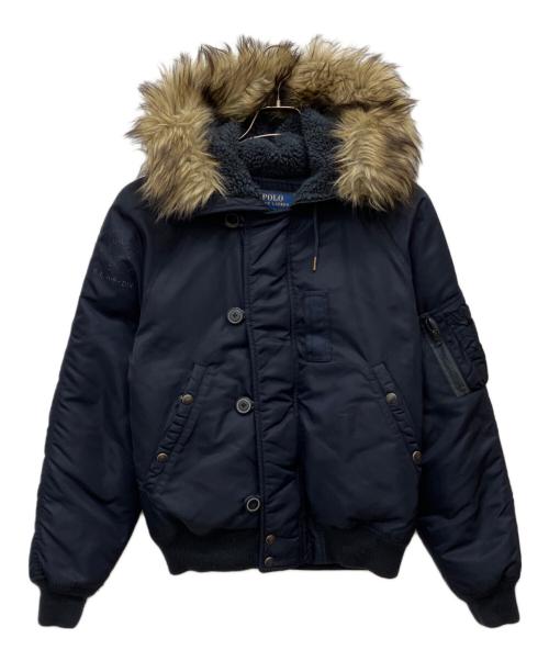 POLO RALPH LAUREN（ポロ・ラルフローレン）POLO RALPH LAUREN (ポロ・ラルフローレン) フライトジャケット ネイビー サイズ:Sの古着・服飾アイテム