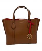 TORY BURCHトリーバーチ）の古着「ペリースモールトリプルコンパートメントトート」｜ブラウン