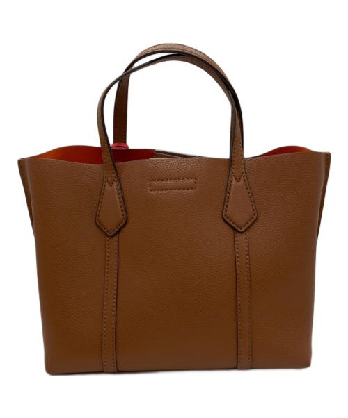 TORY BURCH（トリーバーチ）TORY BURCH (トリーバーチ) ペリースモールトリプルコンパートメントトート ブラウンの古着・服飾アイテム
