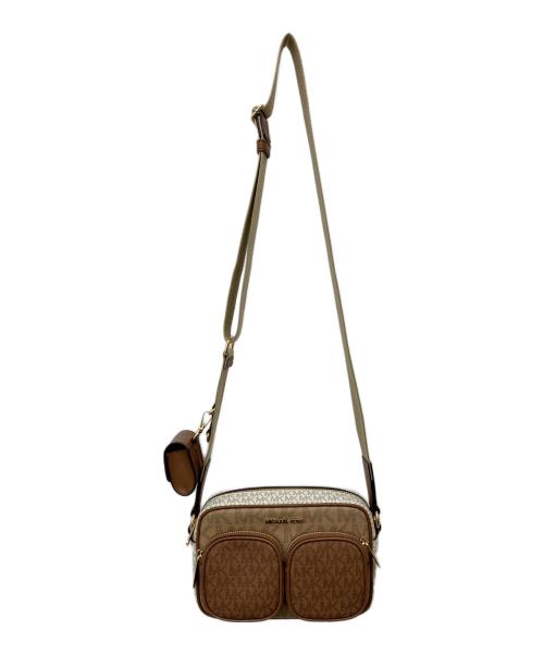 MICHAEL KORS（マイケルコース）MICHAEL KORS (マイケルコース) JET SET ITEM クロスボディ ウィズ テックアタッチ ブラウンの古着・服飾アイテム