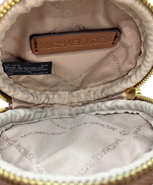 MICHAEL KORS（マイケルコース）MICHAEL KORS (マイケルコース) JET SET ITEM クロスボディ ウィズ テックアタッチ ブラウンの古着・服飾アイテム