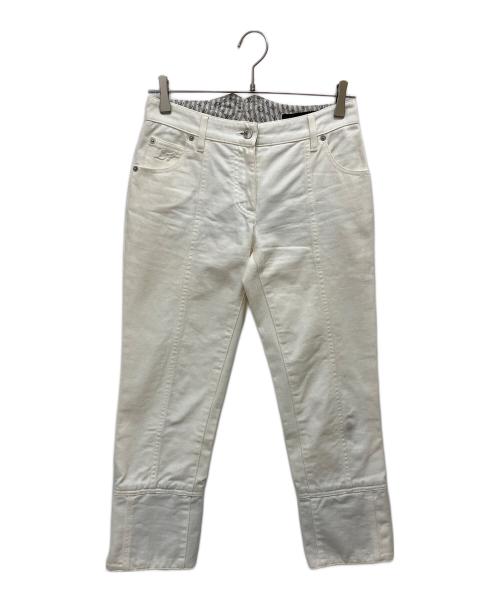 LOUIS VUITTON（ルイ ヴィトン）LOUIS VUITTON (ルイ ヴィトン) クロップド テーパード ホワイトジーンズ ホワイト サイズ:SIZE 36の古着・服飾アイテム