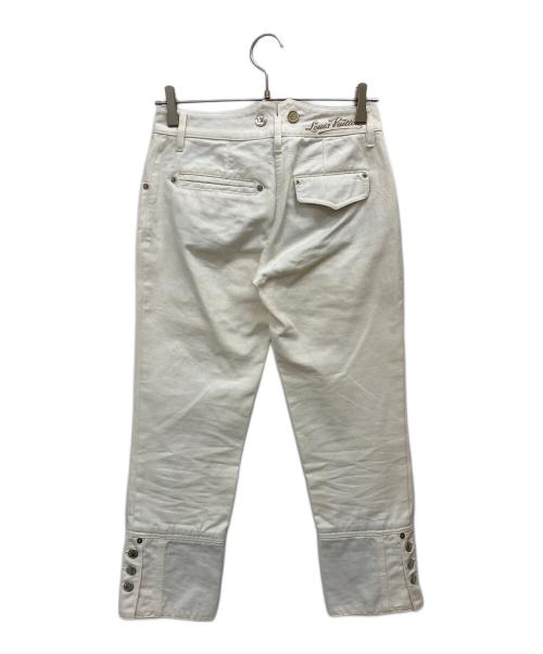 LOUIS VUITTON（ルイ ヴィトン）LOUIS VUITTON (ルイ ヴィトン) クロップド テーパード ホワイトジーンズ ホワイト サイズ:SIZE 36の古着・服飾アイテム