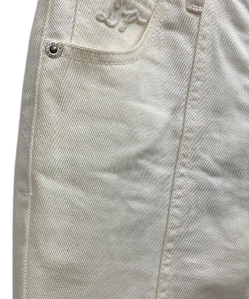 LOUIS VUITTON（ルイ ヴィトン）LOUIS VUITTON (ルイ ヴィトン) クロップド テーパード ホワイトジーンズ ホワイト サイズ:SIZE 36の古着・服飾アイテム