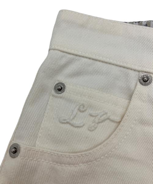 LOUIS VUITTON（ルイ ヴィトン）LOUIS VUITTON (ルイ ヴィトン) クロップド テーパード ホワイトジーンズ ホワイト サイズ:SIZE 36の古着・服飾アイテム