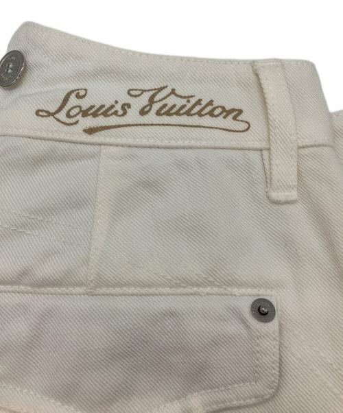 LOUIS VUITTON（ルイ ヴィトン）LOUIS VUITTON (ルイ ヴィトン) クロップド テーパード ホワイトジーンズ ホワイト サイズ:SIZE 36の古着・服飾アイテム