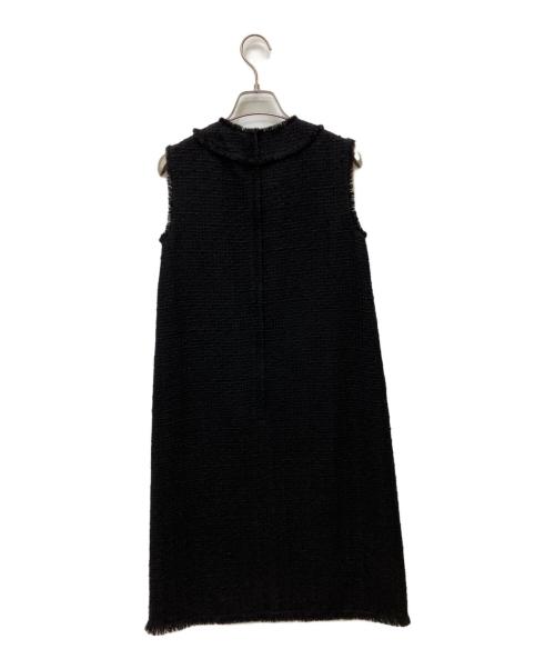 DOLCE & GABBANA（ドルチェ＆ガッバーナ）DOLCE & GABBANA (ドルチェ＆ガッバーナ) ツイードノースリーブワンピース ブラック サイズ:36の古着・服飾アイテム