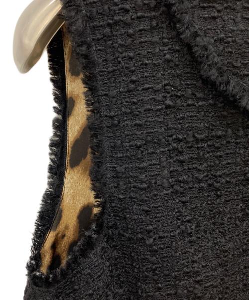 DOLCE & GABBANA（ドルチェ＆ガッバーナ）DOLCE & GABBANA (ドルチェ＆ガッバーナ) ツイードノースリーブワンピース ブラック サイズ:36の古着・服飾アイテム