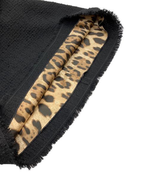 DOLCE & GABBANA（ドルチェ＆ガッバーナ）DOLCE & GABBANA (ドルチェ＆ガッバーナ) ツイードノースリーブワンピース ブラック サイズ:36の古着・服飾アイテム