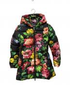 DOLCE & GABBANAドルチェ＆ガッバーナ）の古着「フローラルプリントショート中綿コート」｜ブラック