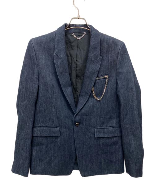 DIESEL Black Gold（ディーゼル ブラック ゴールド）DIESEL Black Gold (ディーゼル ブラック ゴールド) デニムテーラードジャケット インディゴ サイズ:44の古着・服飾アイテム