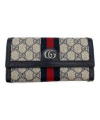 GUCCIグッチ）の古着「GG コンチネンタルウォレット オフィディア」