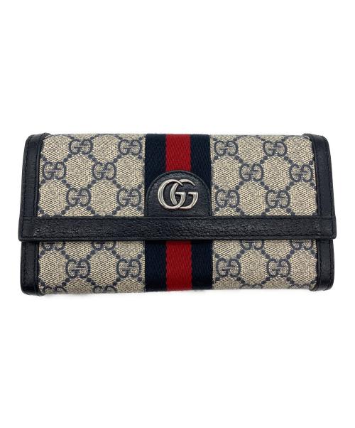 GUCCI（グッチ）GUCCI (グッチ) GG コンチネンタルウォレット オフィディアの古着・服飾アイテム