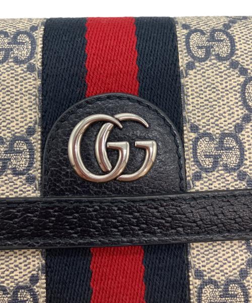GUCCI（グッチ）GUCCI (グッチ) GG コンチネンタルウォレット オフィディアの古着・服飾アイテム