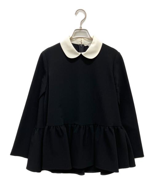 YORI（ヨリ）yori (ヨリ) ラウンドカラードレスブラウス ブラック サイズ:36の古着・服飾アイテム